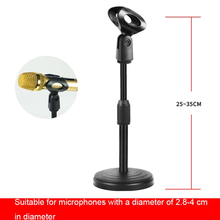 HM101 Telescopic Desktop Microphone Stand with U-shaped clip