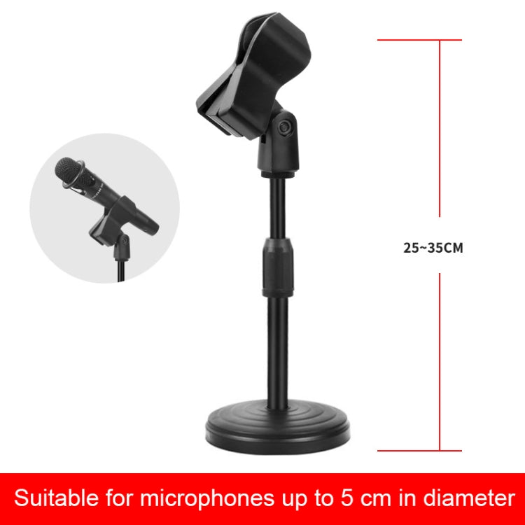 HM101 Telescopic Desktop Microphone Stand with Spring Clip