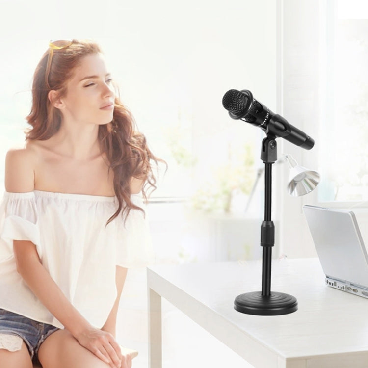 HM101 Telescopic Desktop Microphone Stand with Spring Clip