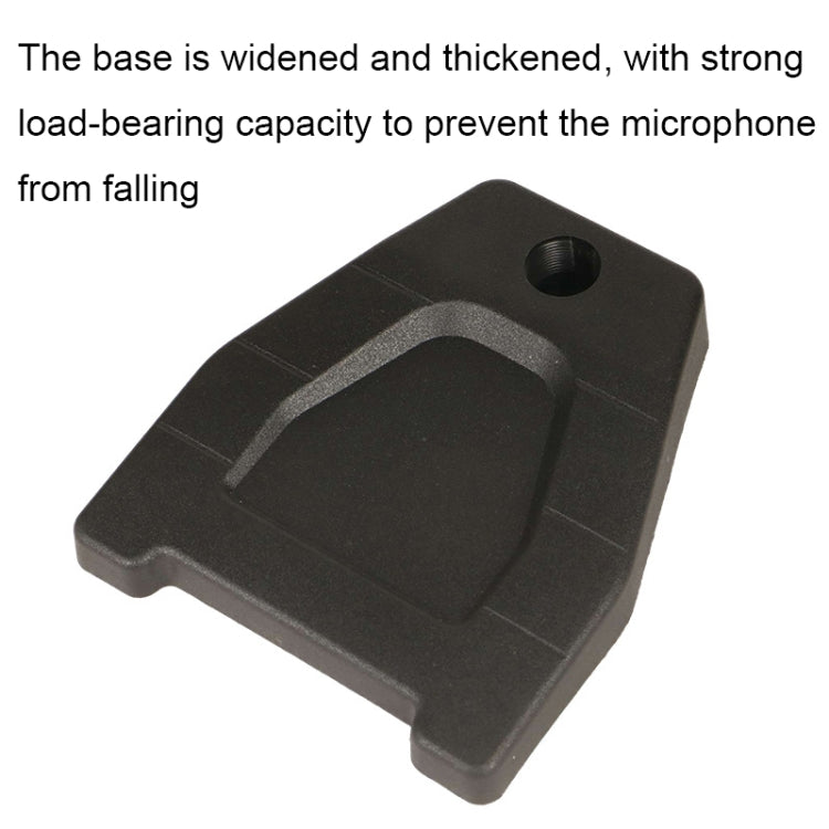 A1 Duck Paw-shape Base Live Microphone Stand with U-shaped Clip