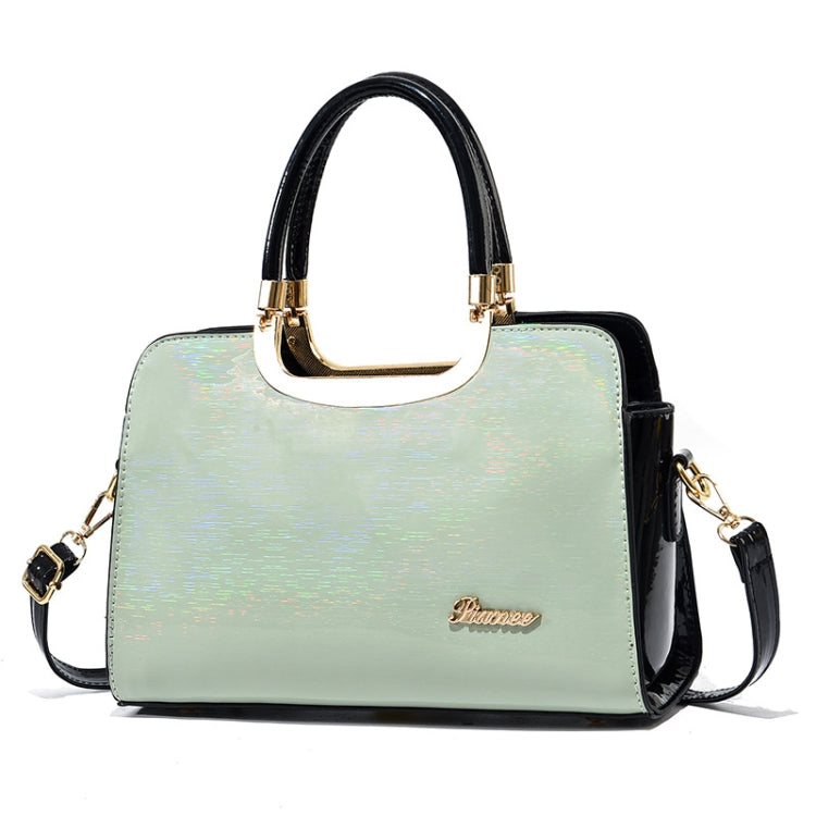 1666 Bright Leather Large Capacity Commuter Handbag