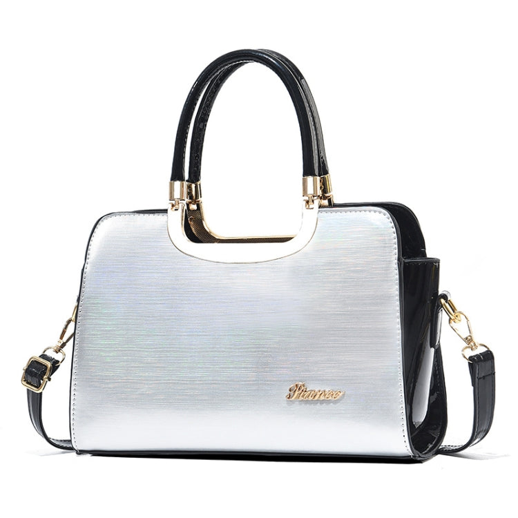 1666 Bright Leather Large Capacity Commuter Handbag