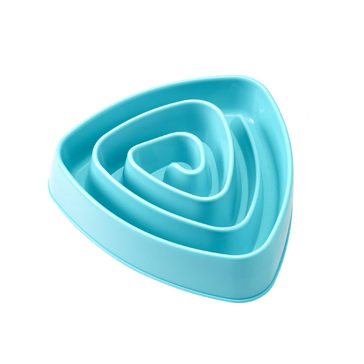 Plastic Triangle Resistant Pet Slow Bowl Anti-choking Dog Food Bowl