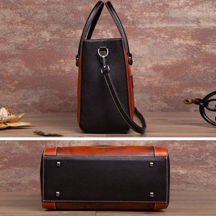 Top Layer Cowhide Vegetable Tanned Vintage Handbag