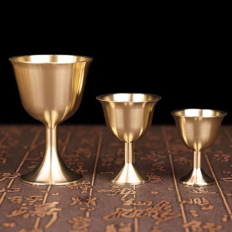 2 PCS Bar Cocktail Whiskey Pure Copper Goblet, Standard sizes: Small(Copper Color Carton Package)