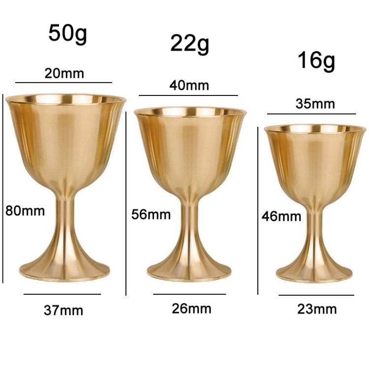 2 PCS Bar Cocktail Whiskey Pure Copper Goblet, Standard sizes: Small(Copper Color Carton Package)