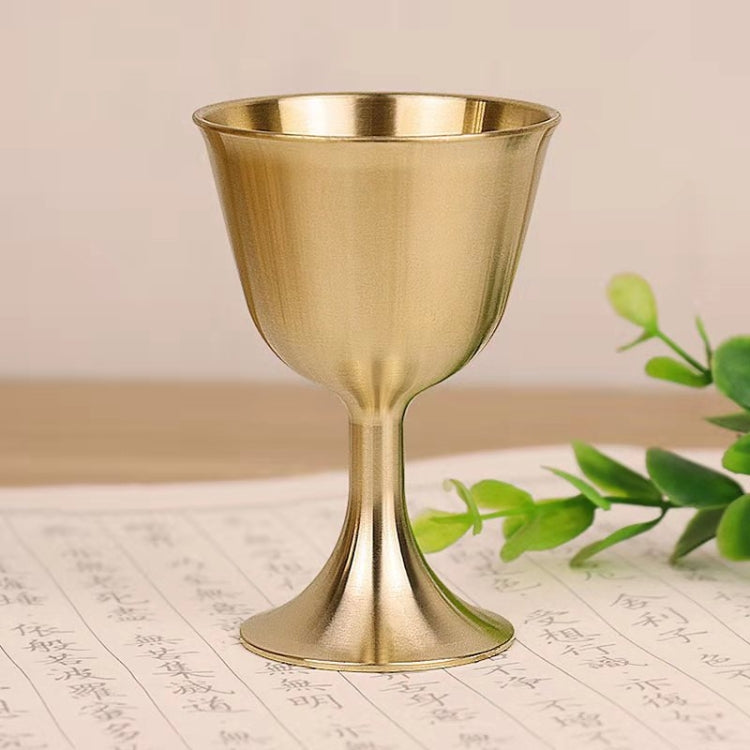 2 PCS Bar Cocktail Whiskey Pure Copper Goblet, Standard sizes: Small(Copper Color Carton Package)