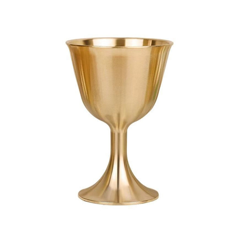 2 PCS Bar Cocktail Whiskey Pure Copper Goblet, Standard sizes: Medium(Copper Color Carton Package)