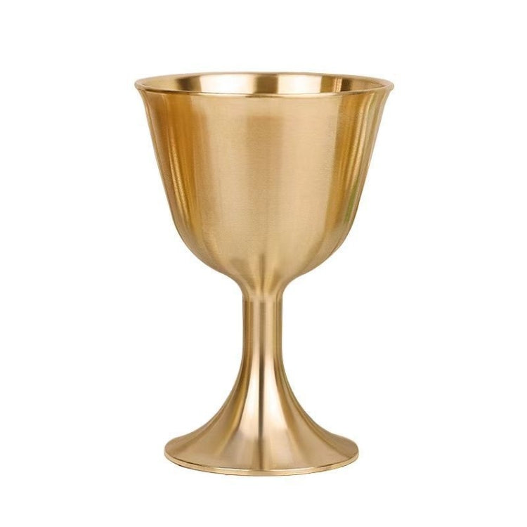 2 PCS Bar Cocktail Whiskey Pure Copper Goblet, Standard sizes: Large(Copper Color Carton Package)