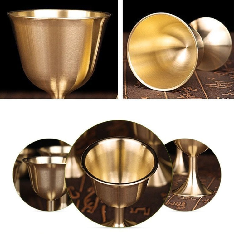 2 PCS Bar Cocktail Whiskey Pure Copper Goblet, Standard sizes: Large(Copper Color Carton Package)
