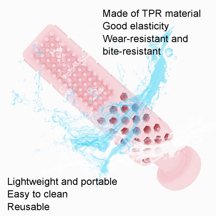 2 PCS Washing Board Toothpaste Shape Bite Toys TPR Dog Teething Stick