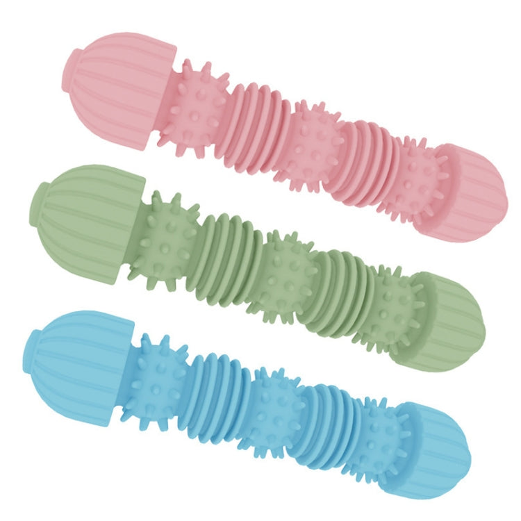 2 PCS Pet Caterpillar Shape Toy Dog Interactive Chewing Teeth Wear-Resistant Stick