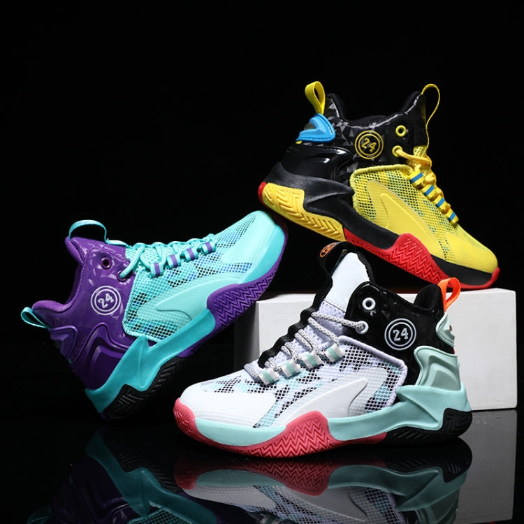 Children Basketball Shoes Spring and Summer Mesh Breathable Sports Shoes, Size: