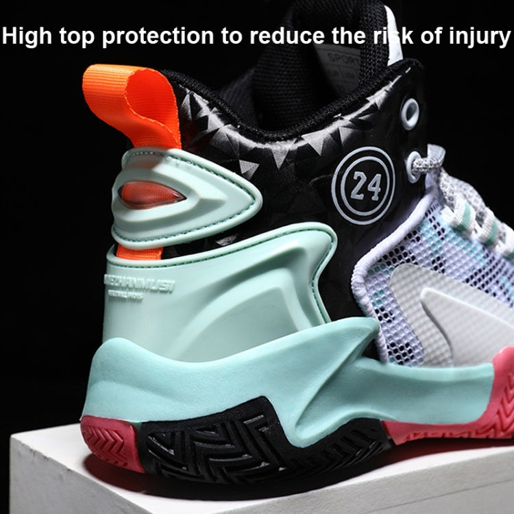 Children Basketball Shoes Spring and Summer Mesh Breathable Sports Shoes, Size: