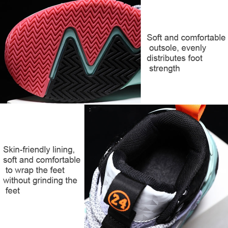 Children Basketball Shoes Spring and Summer Mesh Breathable Sports Shoes, Size: