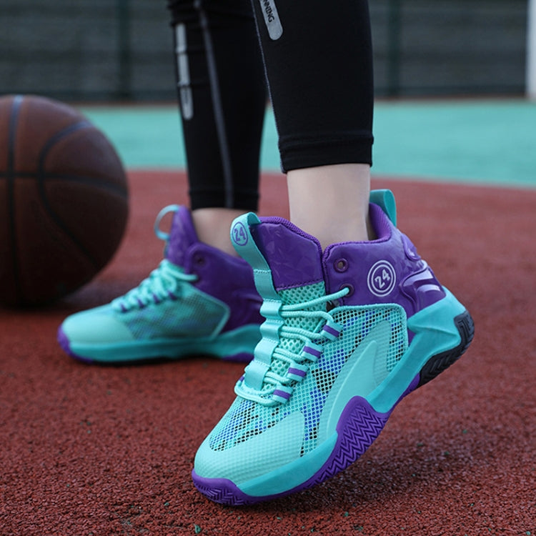 Children Basketball Shoes Spring and Summer Mesh Breathable Sports Shoes, Size: