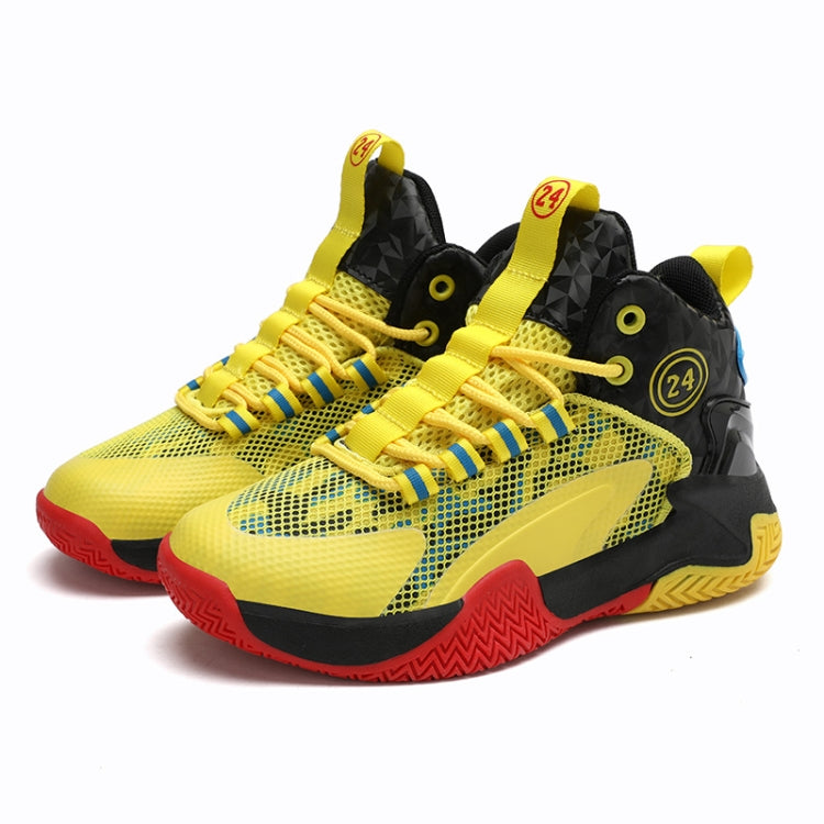 Children Basketball Shoes Spring and Summer Mesh Breathable Sports Shoes, Size: