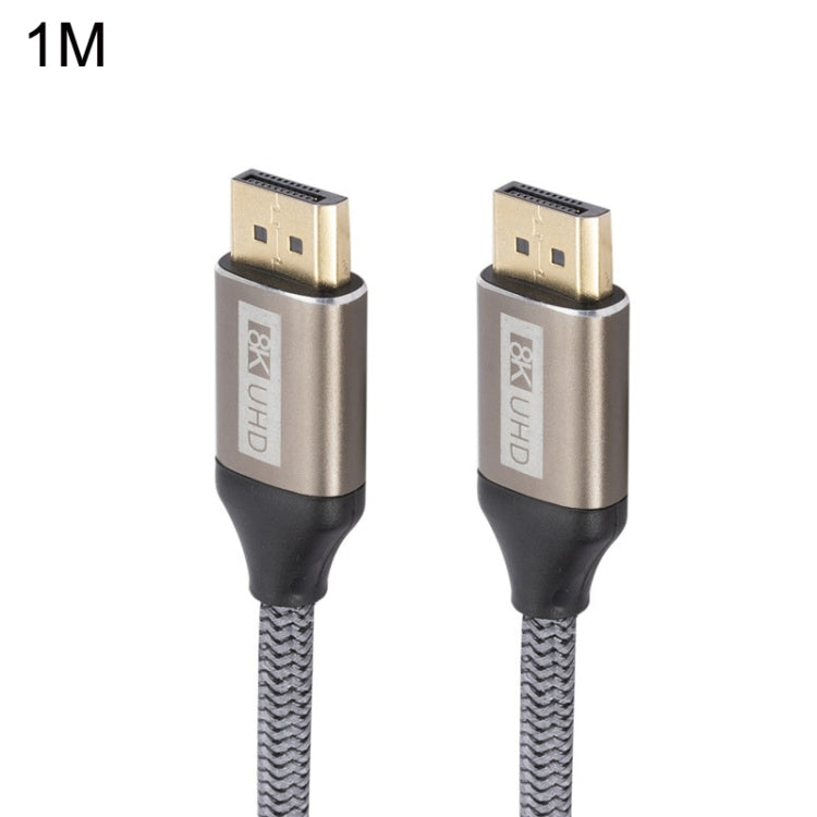 DP032 Computer 8K HD DP Connecting Cable, Length: 1m(Silver Gray)