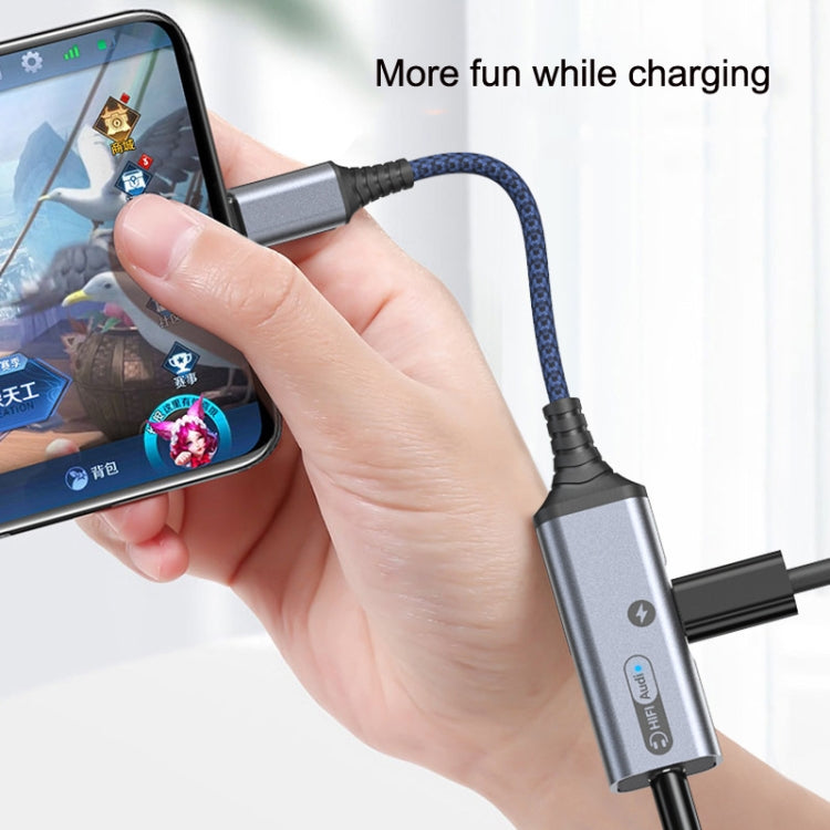 MH338A Dual Type-c / USB-c Adapter Cable Mobile Phone Live Audio Charging Cable