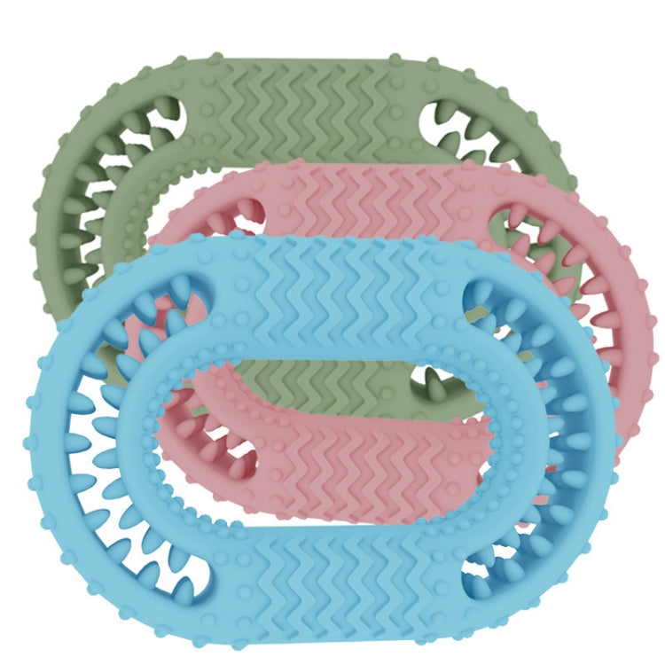 2 PCS Dog Circle Clean Teeth Fun Interactive Training Biting Toys