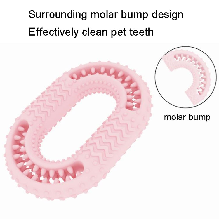 2 PCS Dog Circle Clean Teeth Fun Interactive Training Biting Toys