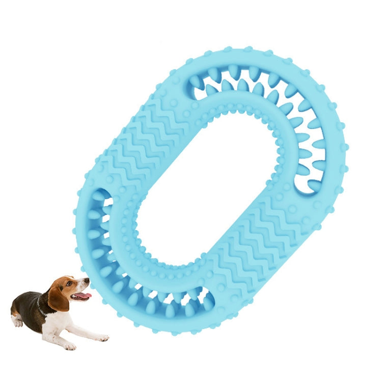 2 PCS Dog Circle Clean Teeth Fun Interactive Training Biting Toys