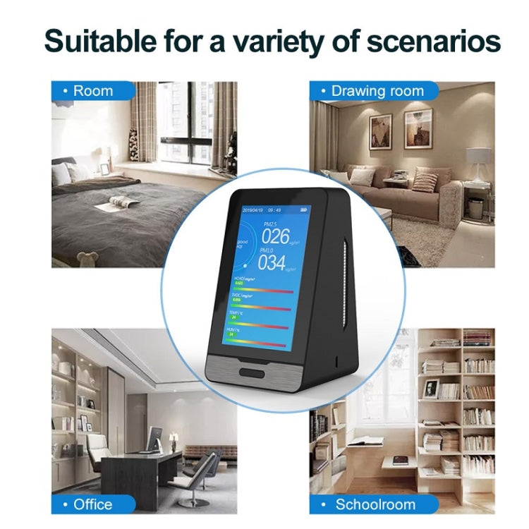 DM73B WiFi Smart Carbon Dioxide Formaldehyde Dust Detector With Time Record