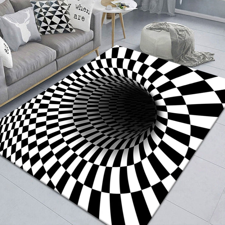 3D Geometric Stereo Trap Vision Living Room Bedroom Carpet, Size: 50x80cm