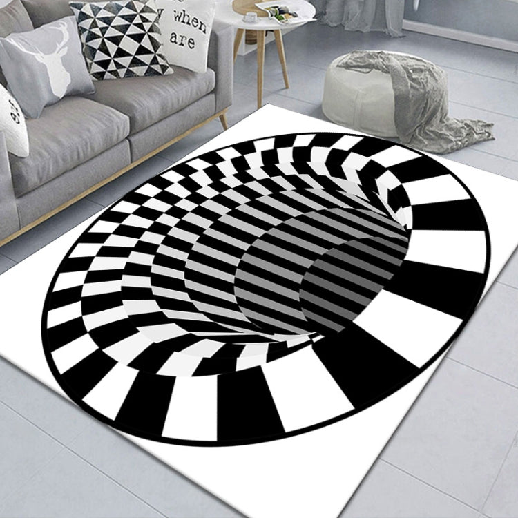 3D Geometric Stereo Trap Vision Living Room Bedroom Carpet, Size: 50x80cm