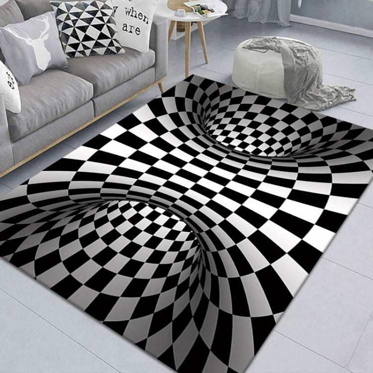 3D Geometric Stereo Trap Vision Living Room Bedroom Carpet, Size: 50x80cm