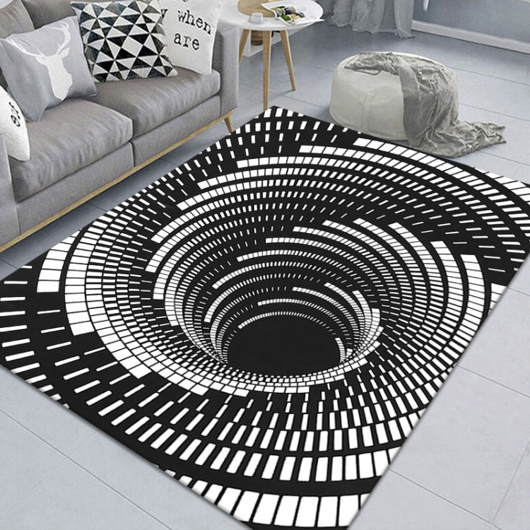 3D Geometric Stereo Trap Vision Living Room Bedroom Carpet, Size: 50x80cm