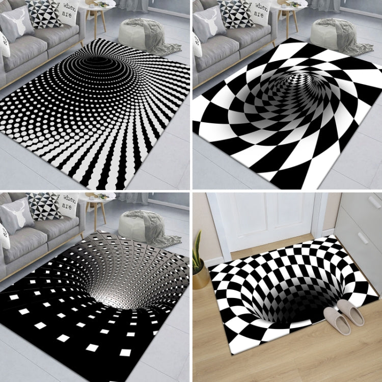 3D Geometric Stereo Trap Vision Living Room Bedroom Carpet, Size: 50x80cm