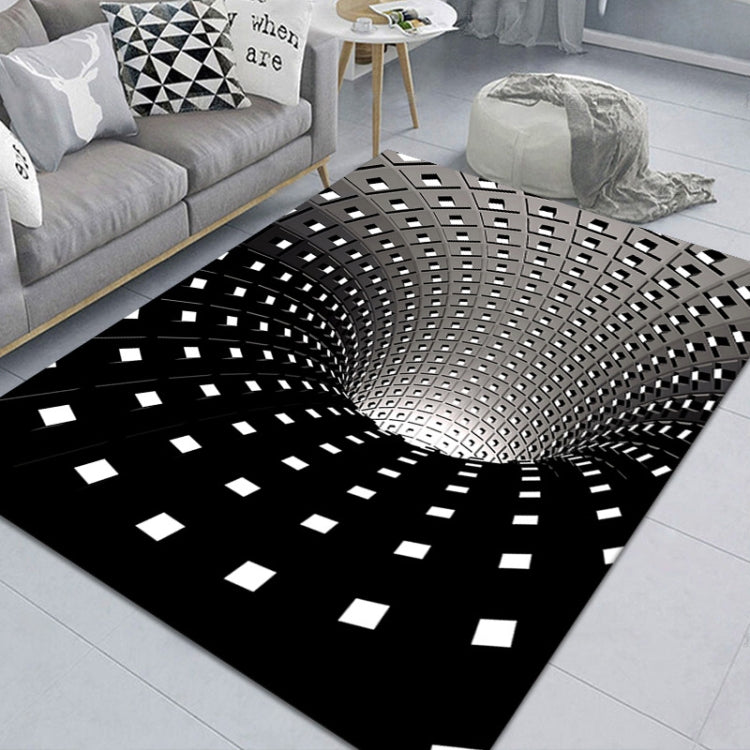3D Geometric Stereo Trap Vision Living Room Bedroom Carpet, Size: 50x80cm