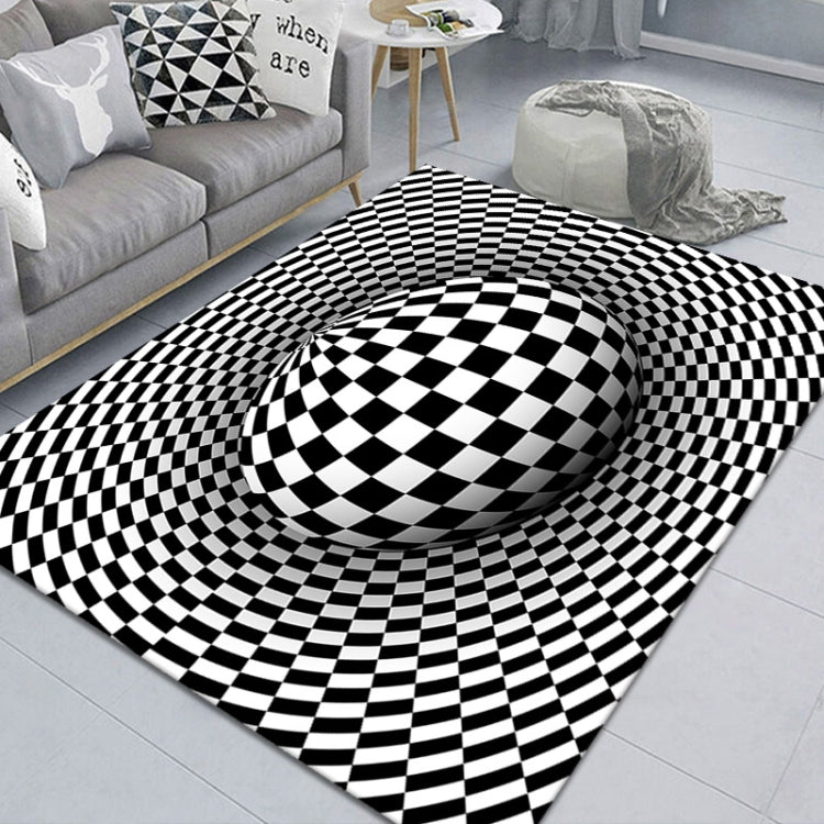 3D Geometric Stereo Trap Vision Living Room Bedroom Carpet, Size: 50x80cm