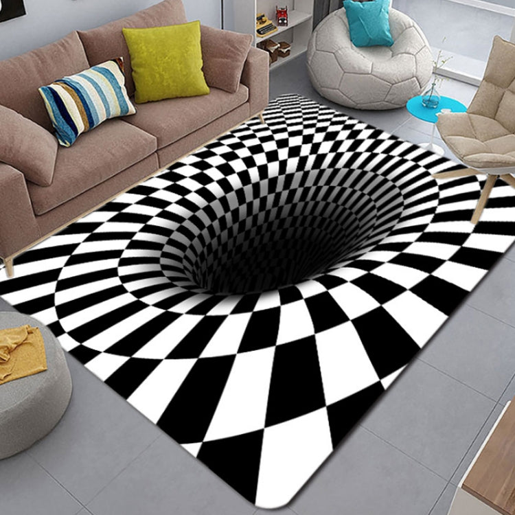 3D Geometric Stereo Trap Vision Living Room Bedroom Carpet, Size: 50x80cm