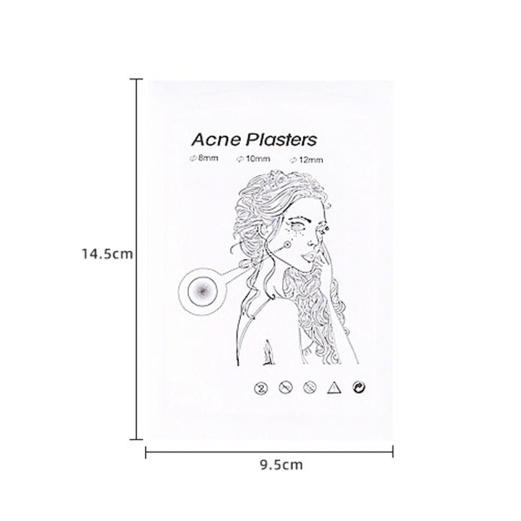 10 Sets Breathable Acne Patch Concealer Invisible Sticker(Transparent)