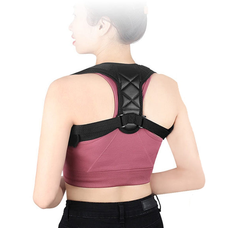 Comfortable and Breathable Adjustable Posture Correction Belt(Black)