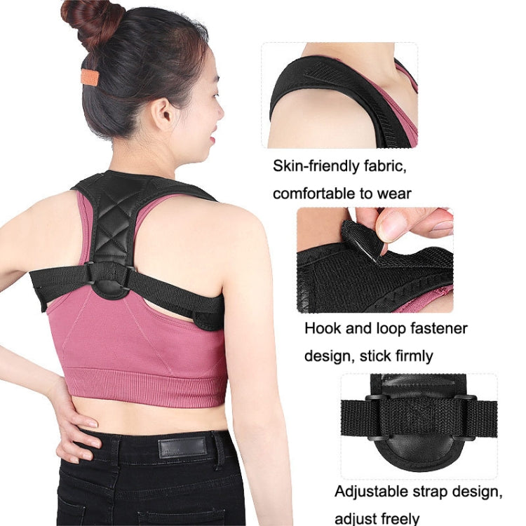 Comfortable and Breathable Adjustable Posture Correction Belt(Black)
