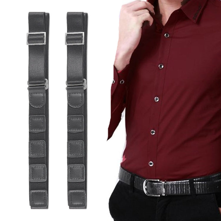 2 PCS Shirt Fixed Anti -slip Anti -wiring Fixed Hidden Belt, Style: Leather Model