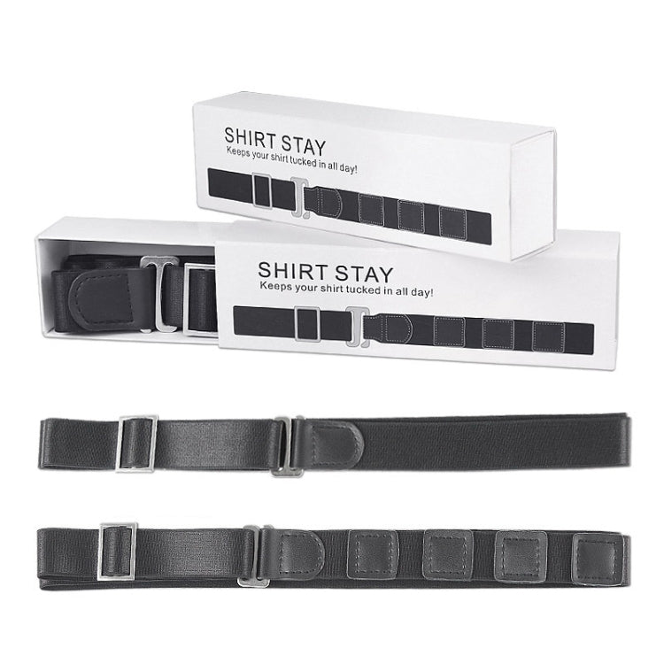 2 PCS Shirt Fixed Anti -slip Anti -wiring Fixed Hidden Belt, Style: Leather Model