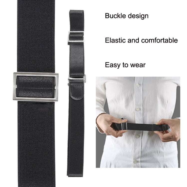 2 PCS Shirt Fixed Anti -slip Anti -wiring Fixed Hidden Belt, Style: Leather Model