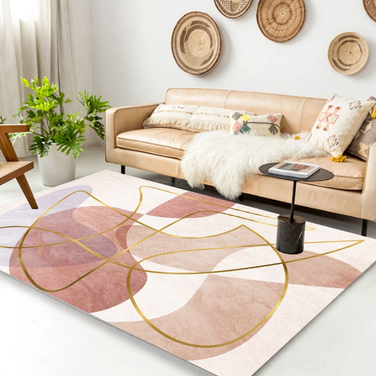 Modern Abstract Geometric Living Room Rug Coffee Table Cushion, Size: 60x90cm