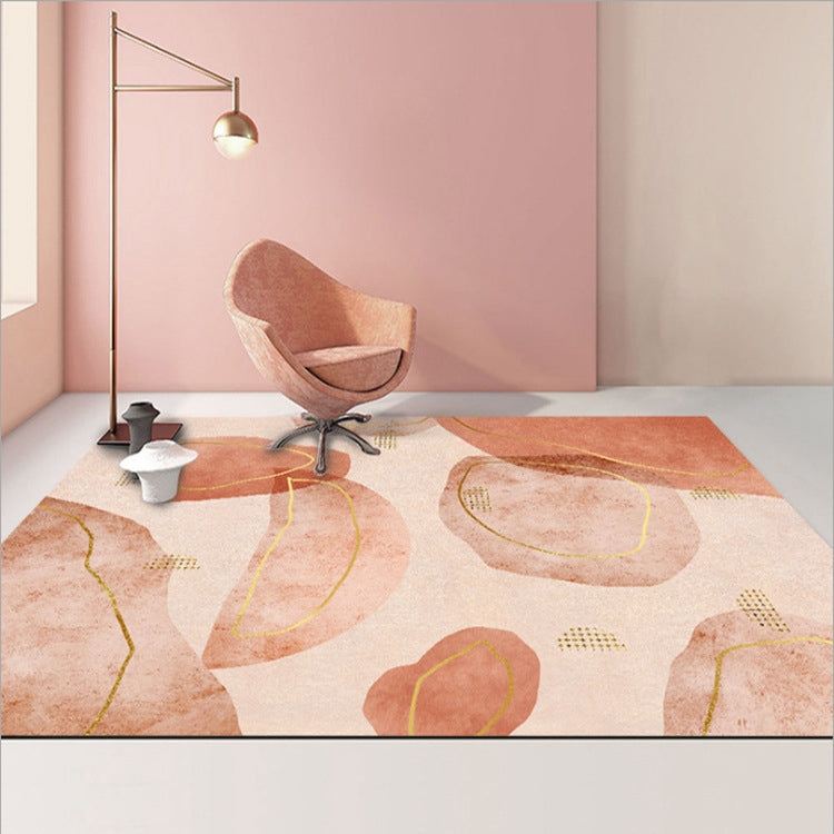 Modern Abstract Geometric Living Room Rug Coffee Table Cushion, Size: 140x200cm