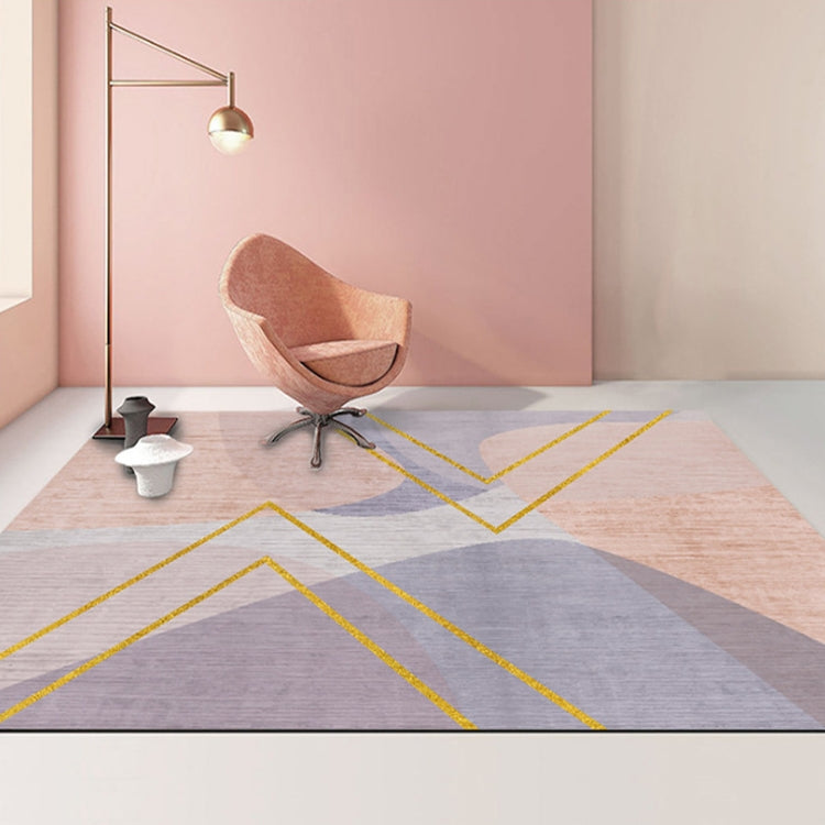 Modern Abstract Geometric Living Room Rug Coffee Table Cushion, Size: 140x200cm