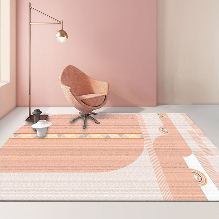 Modern Abstract Geometric Living Room Rug Coffee Table Cushion, Size: 140x200cm