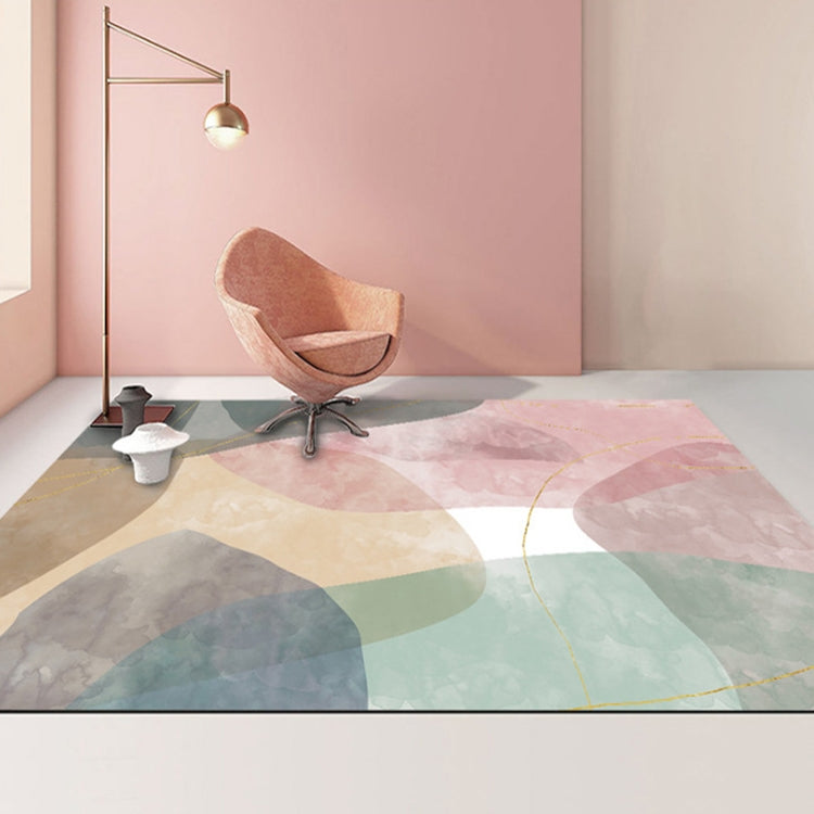 Modern Abstract Geometric Living Room Rug Coffee Table Cushion, Size: 140x200cm