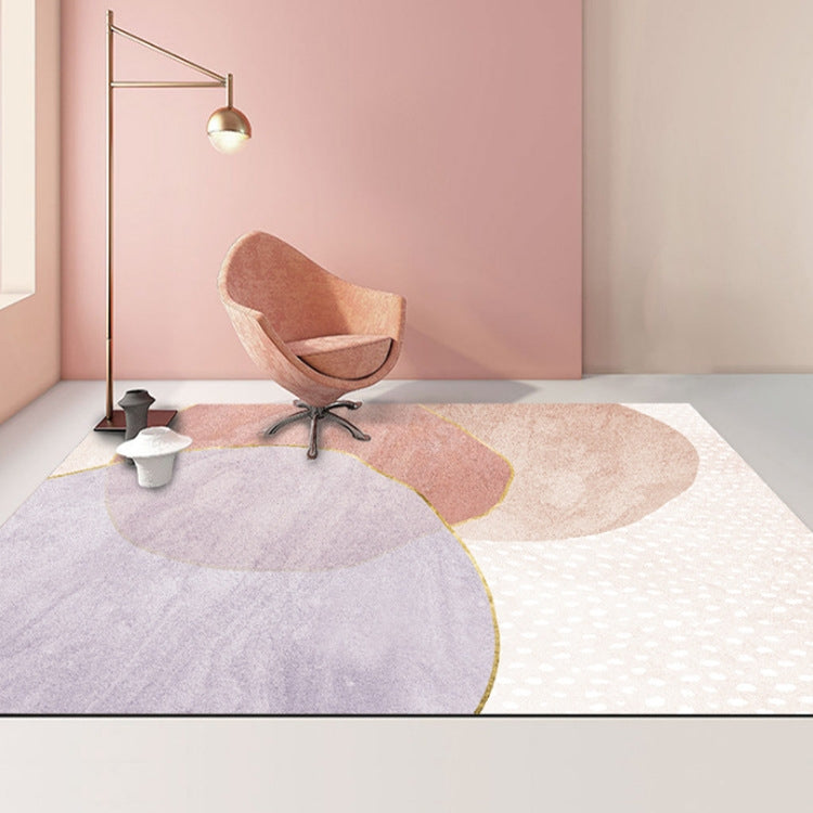 Modern Abstract Geometric Living Room Rug Coffee Table Cushion, Size: 140x200cm