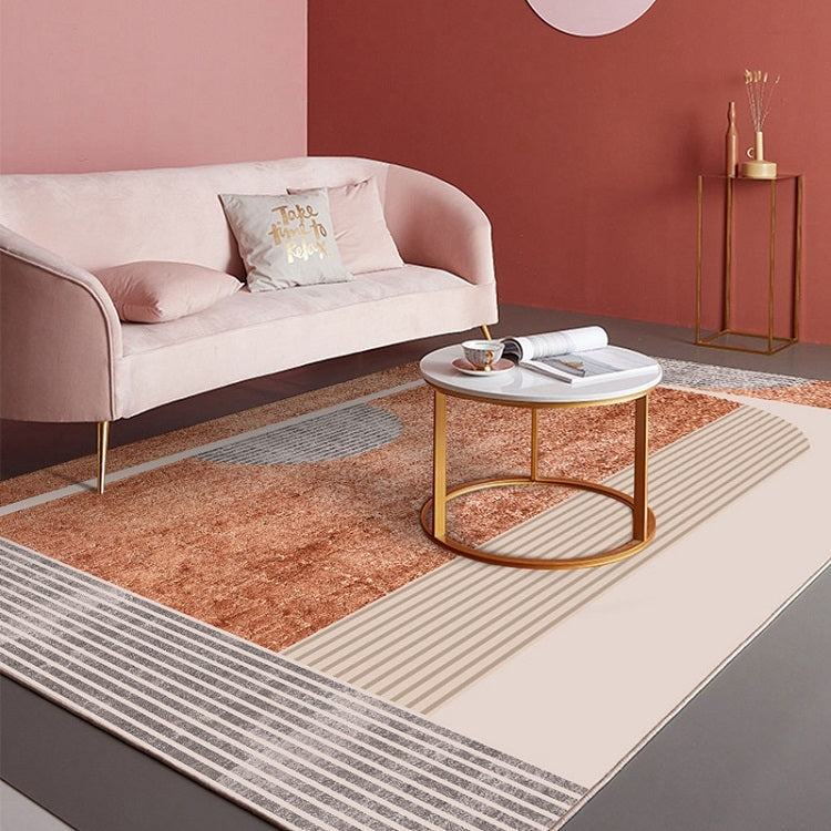 Modern Abstract Geometric Living Room Rug Coffee Table Cushion, Size: 140x200cm