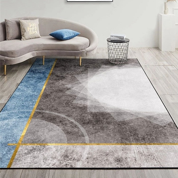 Modern Abstract Geometric Living Room Rug Coffee Table Cushion, Size: 140x200cm