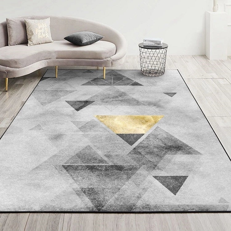 Modern Abstract Geometric Living Room Rug Coffee Table Cushion, Size: 140x200cm